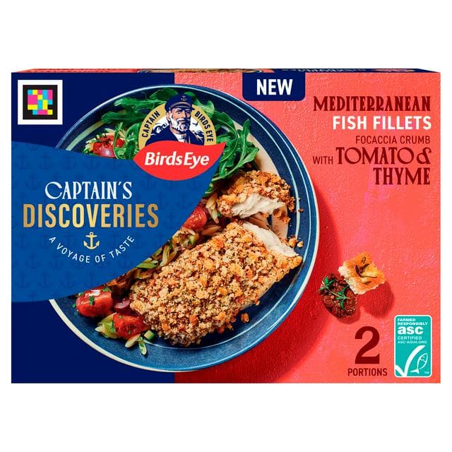 Birds Eye Captain's Discoveries Focaccia Crumb Mediterranean Fish Fillets x2 220g - gallery image 1