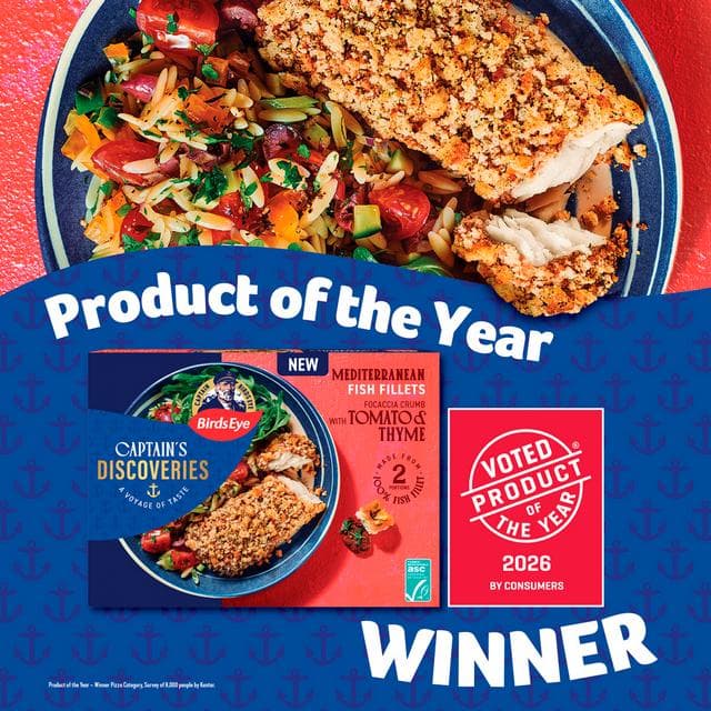 Birds Eye Captain's Discoveries Focaccia Crumb Mediterranean Fish Fillets x2 220g - gallery image 2