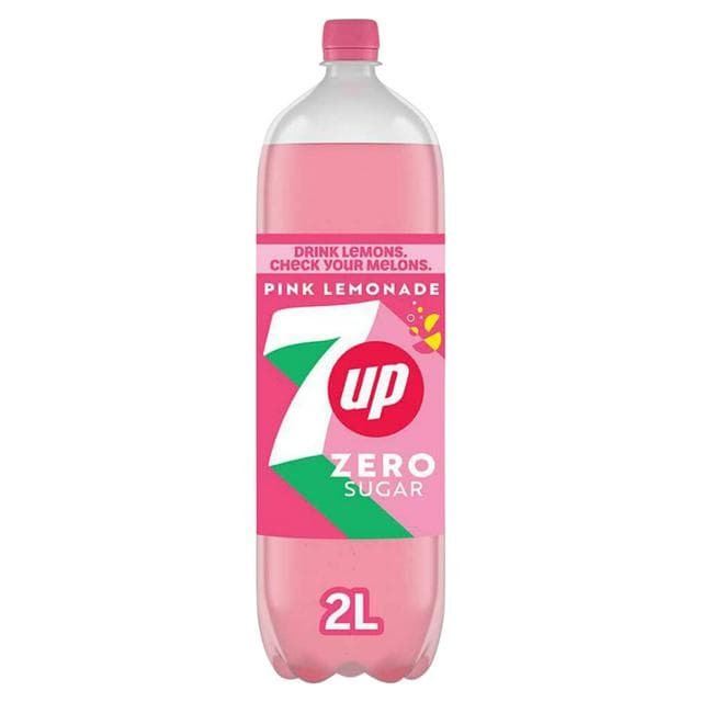 7UP Zero Sugar Pink Lemonade Bottle 2L - gallery image 1