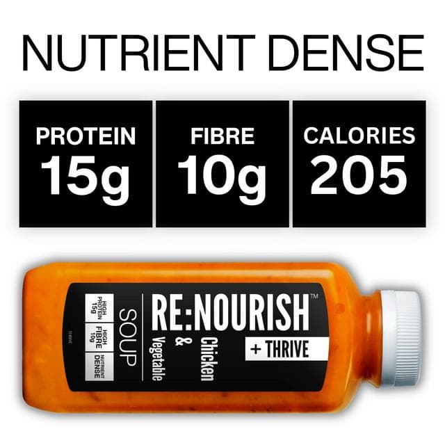 Renourish + Thrive 500g Chicken and Vegetable High Protein High Fibre Soup - gallery image 2