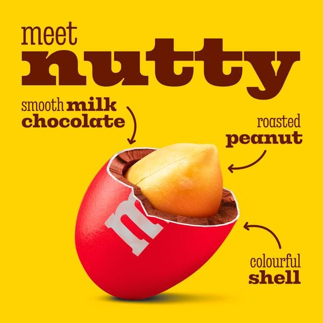M&M's Peanut Chocolate Pouch Bag 112g - gallery image 2