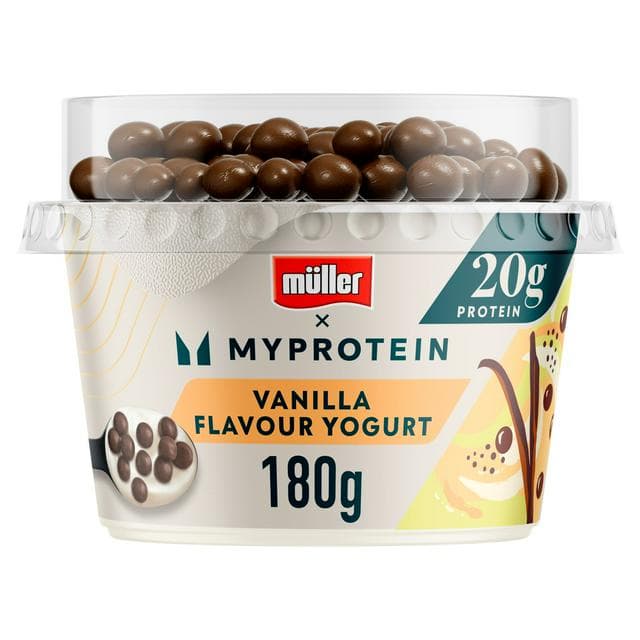 Müller Myprotein High Protein Vanilla Yogurt with Chocolate Balls - gallery image 1