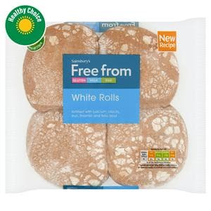 Sainsbury's Freefrom 4 x White Rolls
