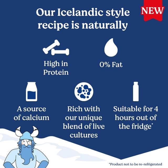 Danone Strawberry Skyr Icelandic Style Yoghurt 270g - gallery image 2