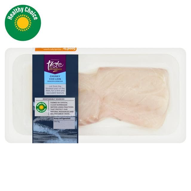 Sainsbury's Cod Loin, Taste the Difference 260g - gallery image 1