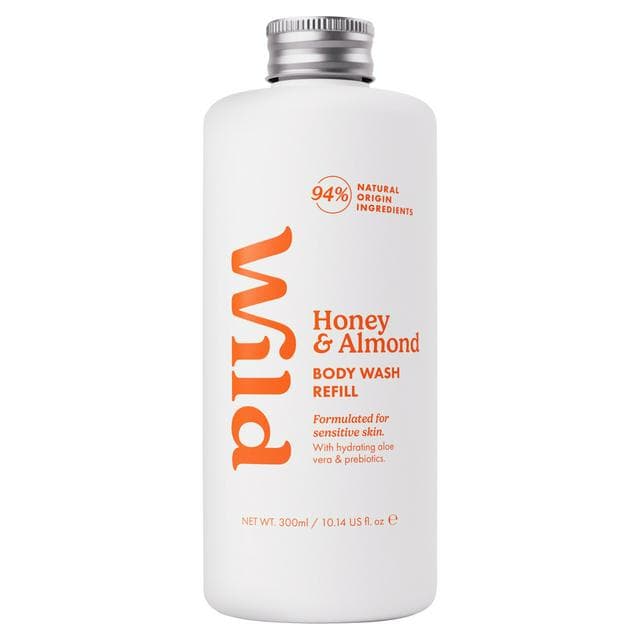 Wild Body Wash Refill Honey & Almond 300ml - gallery image 1