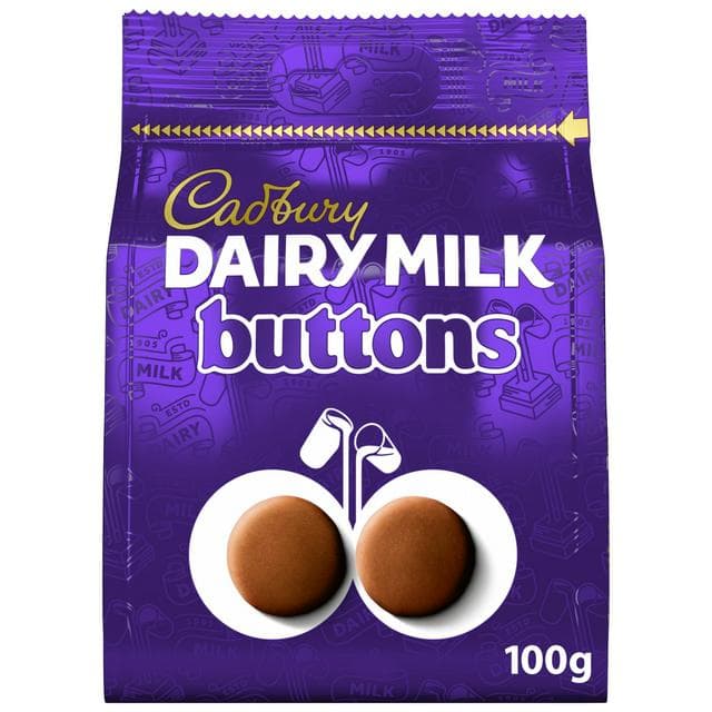 Cadbury Dairy Milk 100g Chocolate Buttons Bag - gallery image 1