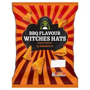 Sainsbury's 100g BBQ Flavour Witches Hats Maize Snacks