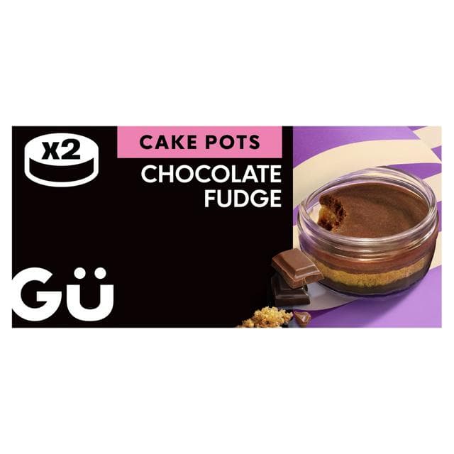 Gü Chocolate Fudge Cake Pots Dessert 2x 68g - gallery image 1
