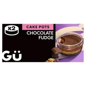 Gü Chocolate Fudge Cake Pots Dessert 2x 68g