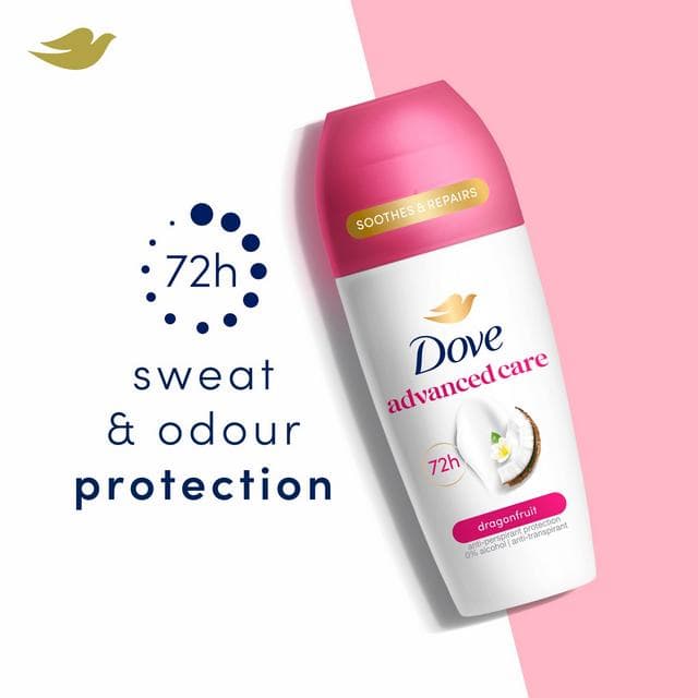 Dove Advanced Care Go Fresh Anti Perspirant Roll On Dragonfruit & Coconut Cream 50ml - gallery image 2