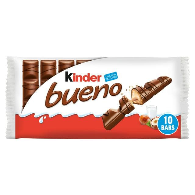 Kinder Bueno Milk Chocolate & Hazelnut Multipack 5 x 43g - gallery image 1