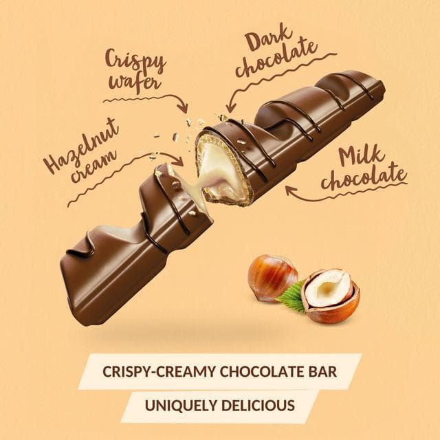 Kinder Bueno Milk Chocolate & Hazelnut Multipack 5 x 43g - gallery image 2