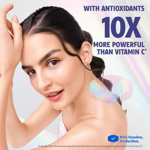 Vaseline Gluta Hya Overnight Radiance Serum Burst Body Lotion Moisturiser 200ml - gallery image 5