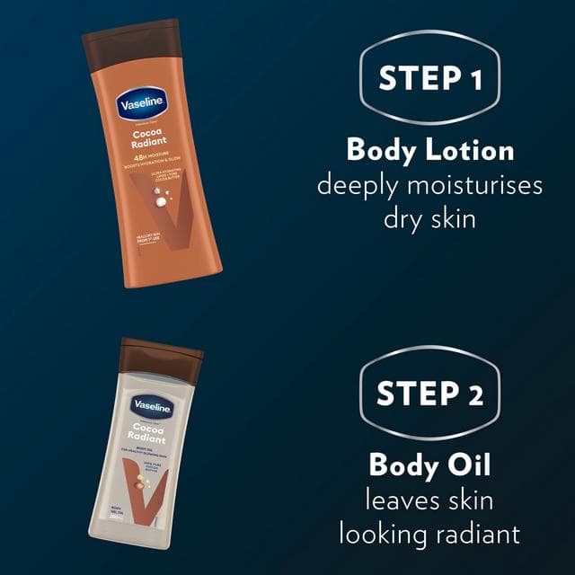 Vaseline Intensive Care Body Oil Cocoa Radiant 200ml - gallery image 4