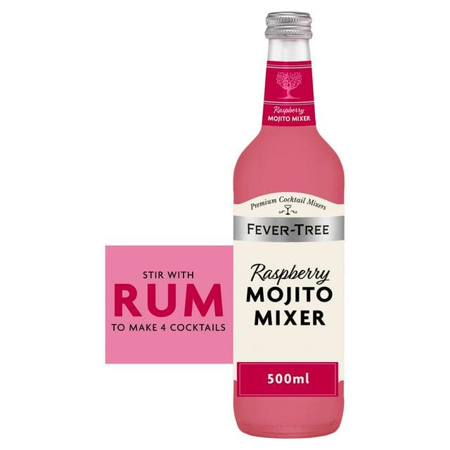 Fever-Tree 500ml Raspberry Mojito Cocktail Mixer Bottle - gallery image 1