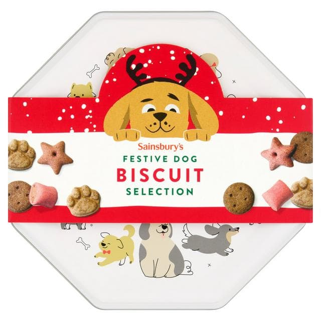 Sainsbury's 350g Biscuit Selection Festive Dog Treats - gallery image 1
