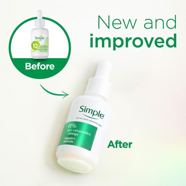 Simple 30ml Repair+ 11% Pro Ceramides + Omega Serum - gallery image 2