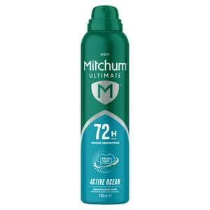 Mitchum 250ml Men Ultimate Active Ocean Antiperspirant Deodorant Spray