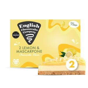 English Cheesecake Company Lemon & Mascarpone Cheesecake Slices x2 180g