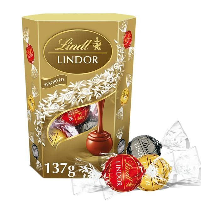 Lindt Lindor Assorted Chocolate Truffles Box 137g - gallery image 1