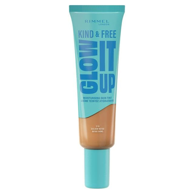 Rimmel London Kind & Free Glow It Up Moisturising Skin Tint 210 Golden Beige 30ml - gallery image 1
