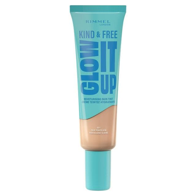 Rimmel London Kind & Free Glow It Up Moisturising Skin Tint 001 Fair Porcelain 30ml - gallery image 1
