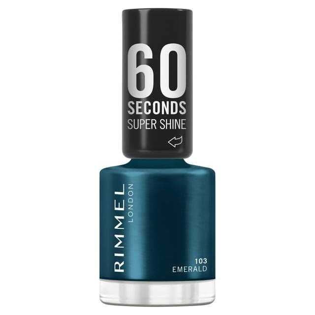 Rimmel 60 Seconds Super Shine Nail Polish 103 Emerald 8ml - gallery image 1