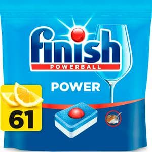 Finish Power All in One Lemon Dishwasher Tablets x61