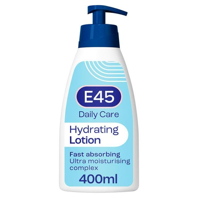 E45 Daily Non Greasy Moisturiser Body Lotion for Dry & Sensitive Skin 400ml - gallery image 1