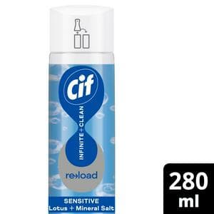 Cif Infinite Clean All in One Cleaner Reload Sensitive Lotus & Mineral Salt 280ml