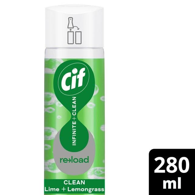 Cif Infinite Clean All in One Cleaner Reload Lime & Lemongrass 280ml - gallery image 1