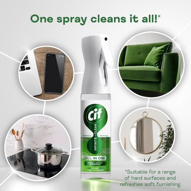 Cif Infinite Clean All in One Cleaner Reload Lime & Lemongrass 280ml - gallery image 3
