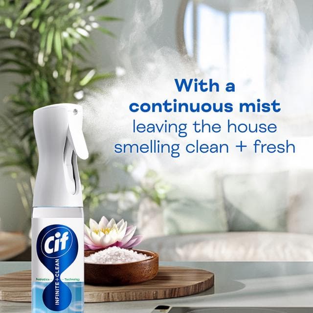 Cif Infinite Clean All in One Cleaner Spray Sensitive Lotus & Mineral Salt 280ml - gallery image 4