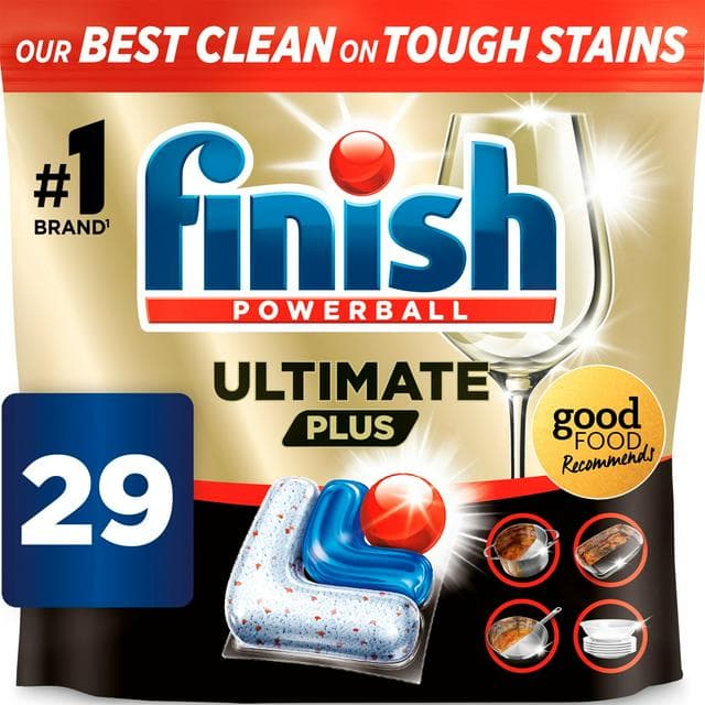 Finish Ultimate Plus All in One Dishwasher Tablets Lemon x29 - gallery image 1
