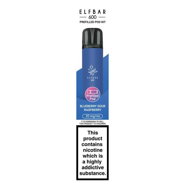 Elfbar 600 Blueberry Sour Raspberry Prefilled Pod Kit 20mg/ml - gallery image 1