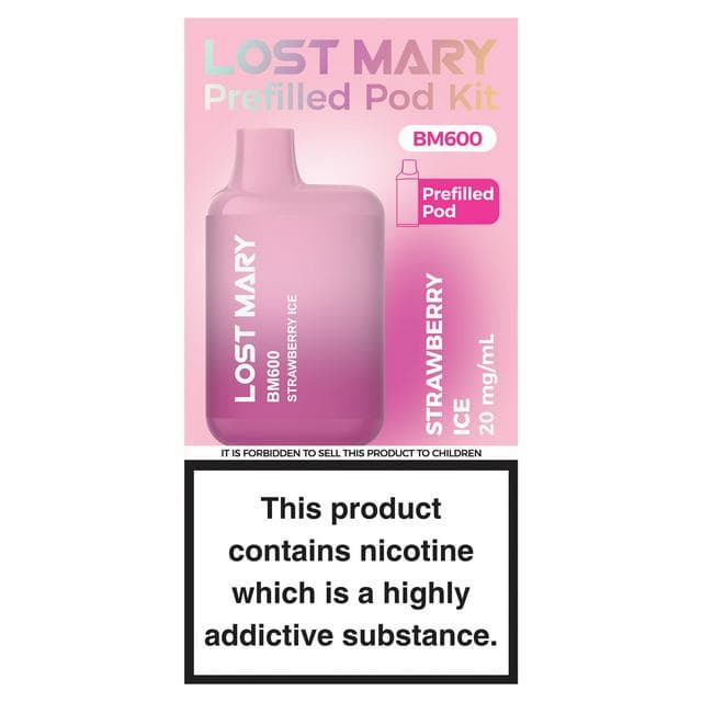Lost Mary BM600 Strawberry Ice Prefilled Pod Kit 20mg/ml - gallery image 1