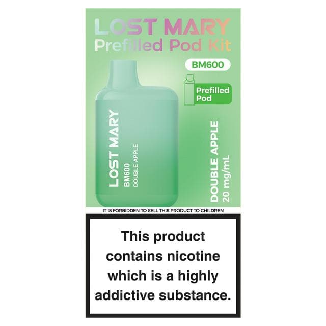 Lost Mary BM600 Double Apple Prefilled Pod Kit 20mg/ml - gallery image 1