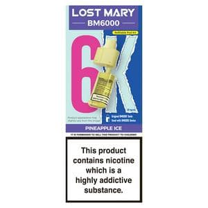Lost Mary BM6000 Pineapple Ice Refillable Pod Kit 20mg/ml
