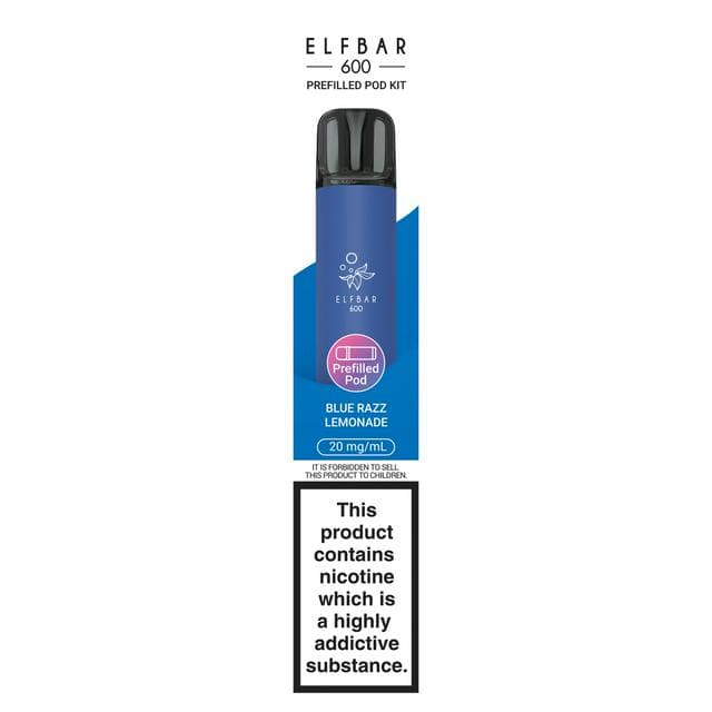 Elfbar 600 Prefilled Pod Kit Blue Razz Lemonade 20mg/ml - gallery image 1