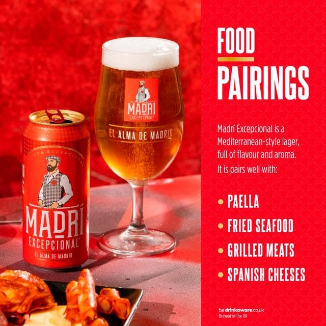 Madri 15 x 440ml Excepcional Premium Lager Beer Cans - gallery image 3