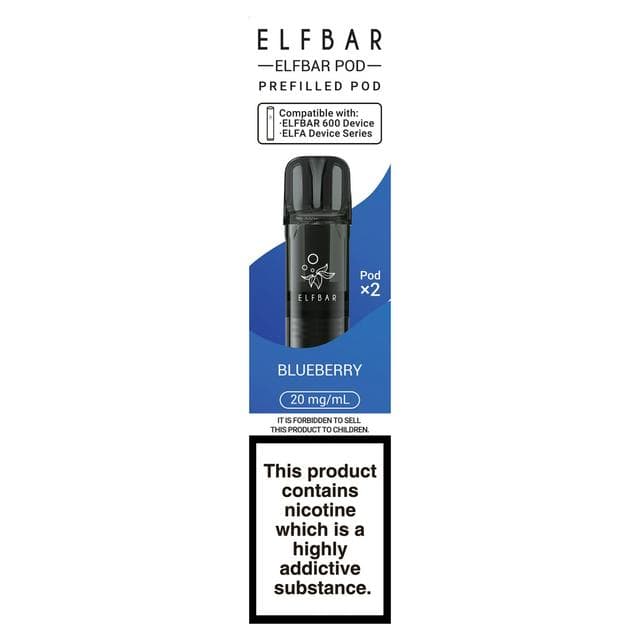 Elfbar Blueberry Prefilled Pod x2 20mg/ml - gallery image 1