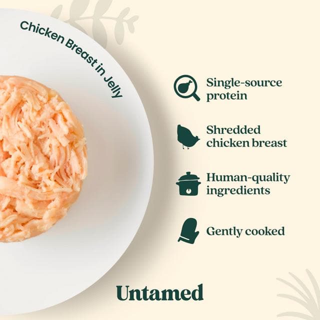 Untamed Chicken Breast in Jelly Wet Cat Food 75g - gallery image 3