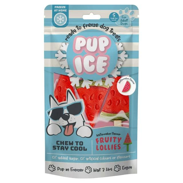 Pup Ice 90g Watermelon Flavour Small Size Breeds Fruity Lollies - gallery image 1