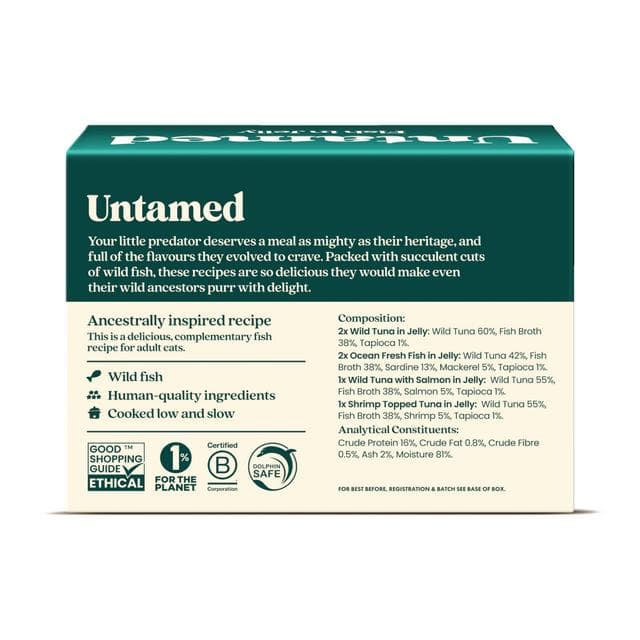 Untamed Wet Cat Food in Jelly Fish Selection Box 6 x 75g - gallery image 5