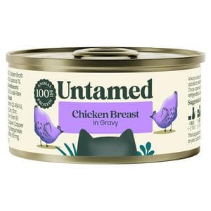 Untamed Chicken Breast in Gravy Wet Cat Food 75g