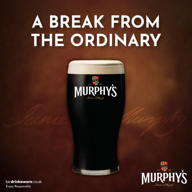 Murphy's Draught Irish Stout 4% ABV Multipack Beer Cans 4 x 440ml - gallery image 2