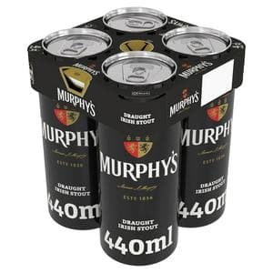 Murphy's Draught Irish Stout 4% ABV Multipack Beer Cans 4 x 440ml