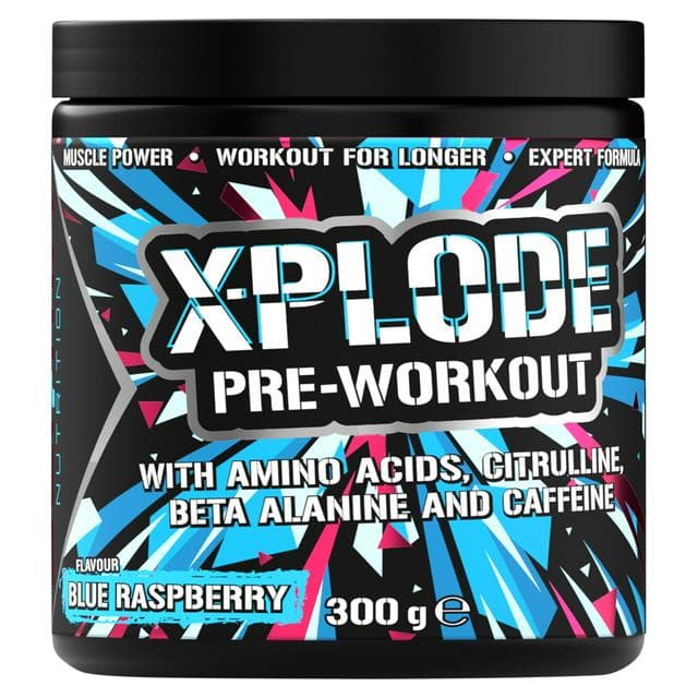 Sci-MX Nutrition X Plode Pre Workout Flavour Blue Raspberry 300g - gallery image 1