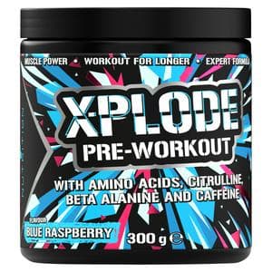 Sci-MX Nutrition X Plode Pre Workout Flavour Blue Raspberry 300g